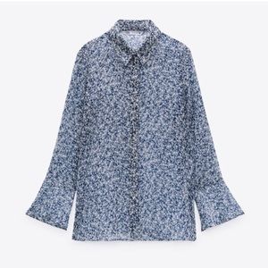Zara Floral Blouse - L